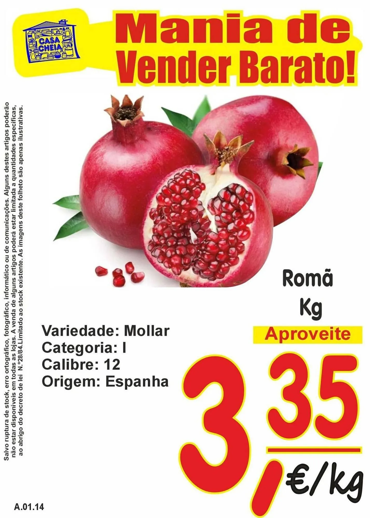 Folheto Folheto Casa Cheia de 8 de janeiro até 14 de janeiro 2026 - Pagina 1