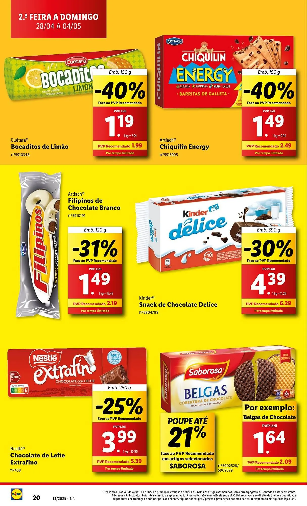 Folheto Folheto Lidl de 28 de abril até 4 de maio 2025 - Pagina 20