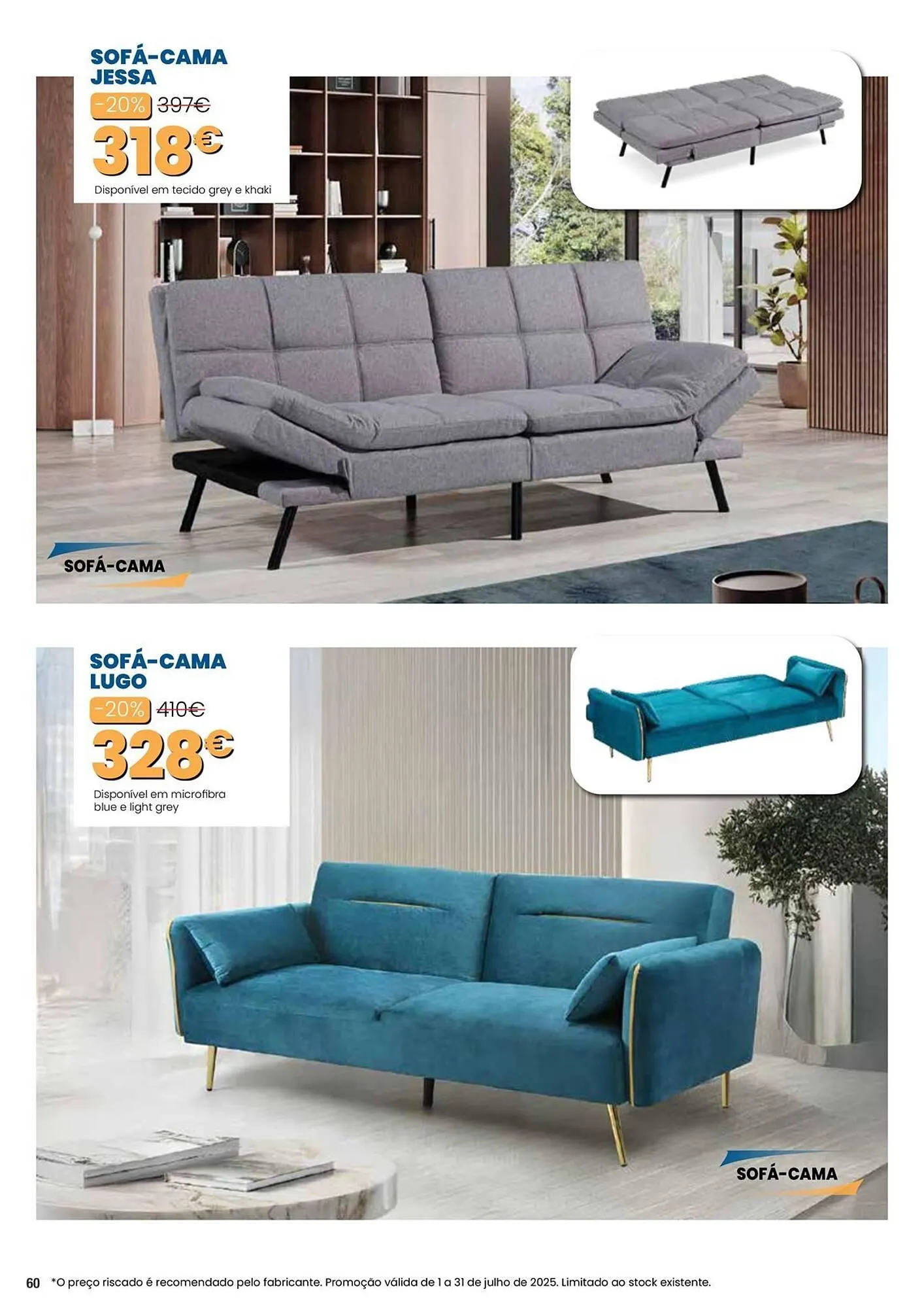 Folheto Folheto Hiper Centro do Móvel de 1 de julho até 31 de julho 2025 - Pagina 60