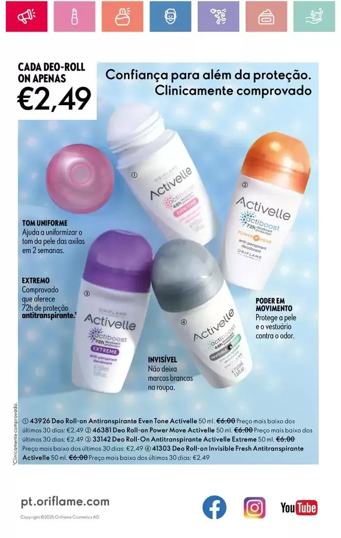 Folheto Folheto Oriflame de 30 de dezembro até 18 de janeiro 2025 - Pagina 164
