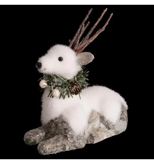 FIGURA VEADO COLARINHO ABACAXIS 22CM - 112060