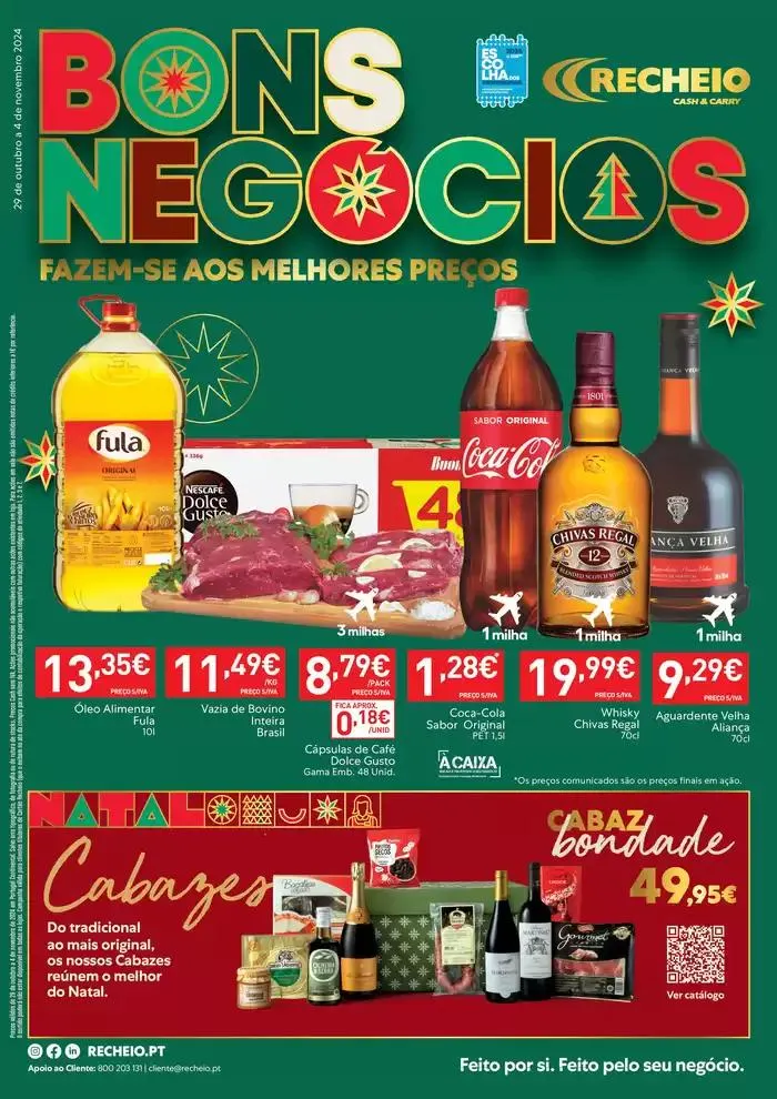 Folheto Recheio Bons Negócios de 29 de outubro até 4 de novembro 2024 - Pagina 1