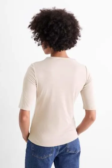 Long sleeve top - ribbed