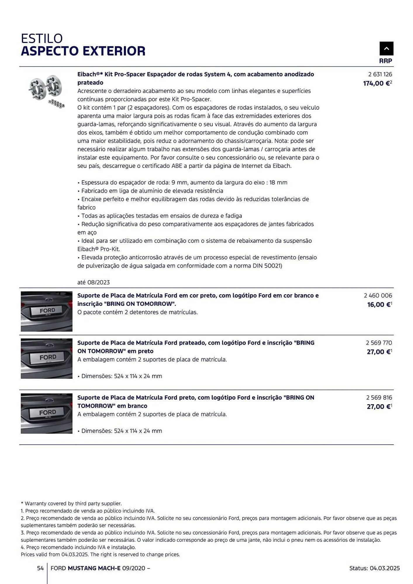 Folheto Folheto Ford de 18 de março até 31 de agosto 2025 - Pagina 54