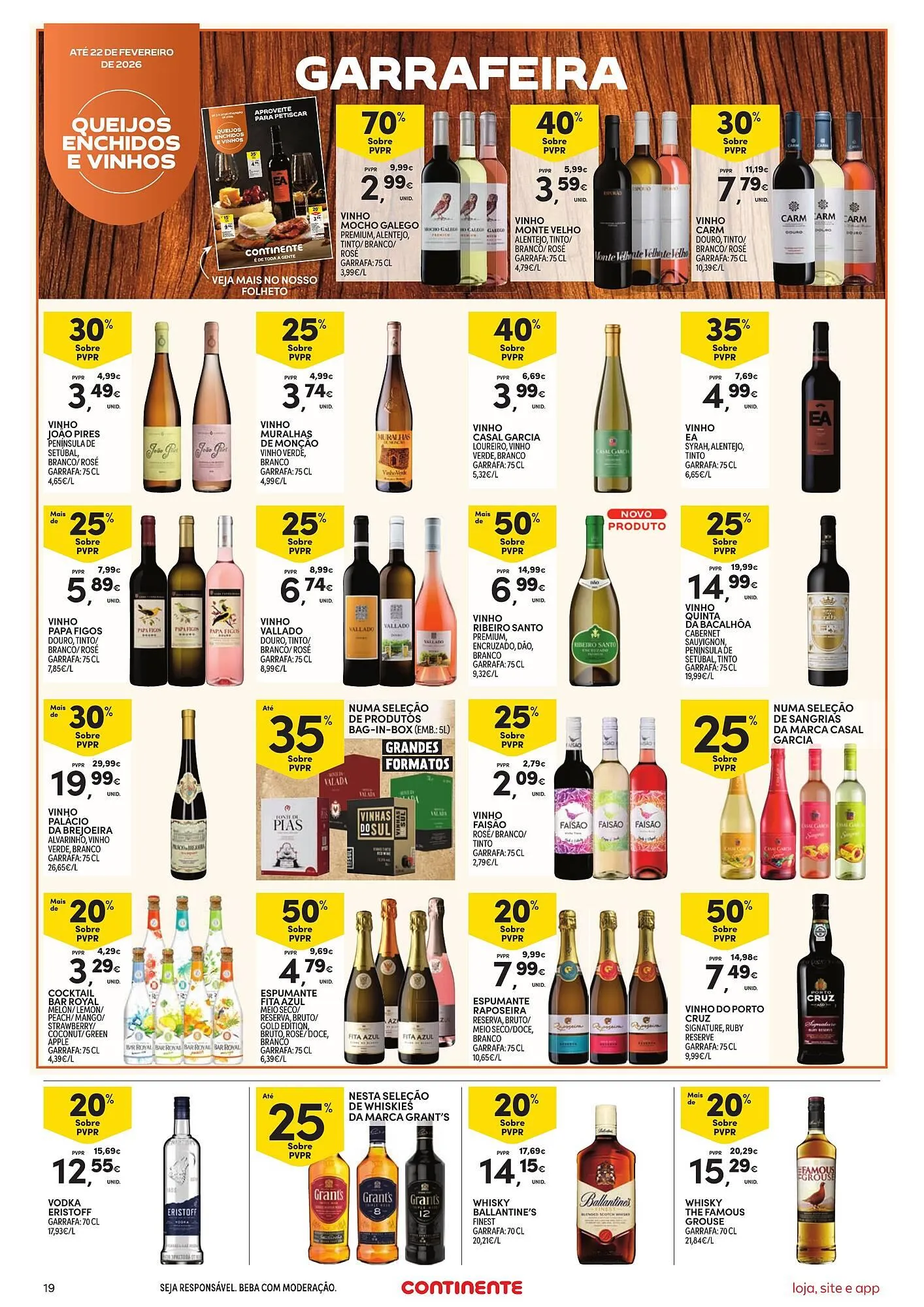Folheto Folheto Continente Bom dia de 17 de fevereiro até 23 de fevereiro 2026 - Pagina 19
