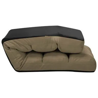 vidaXL Colchão dobrável couro artificial cappuccino