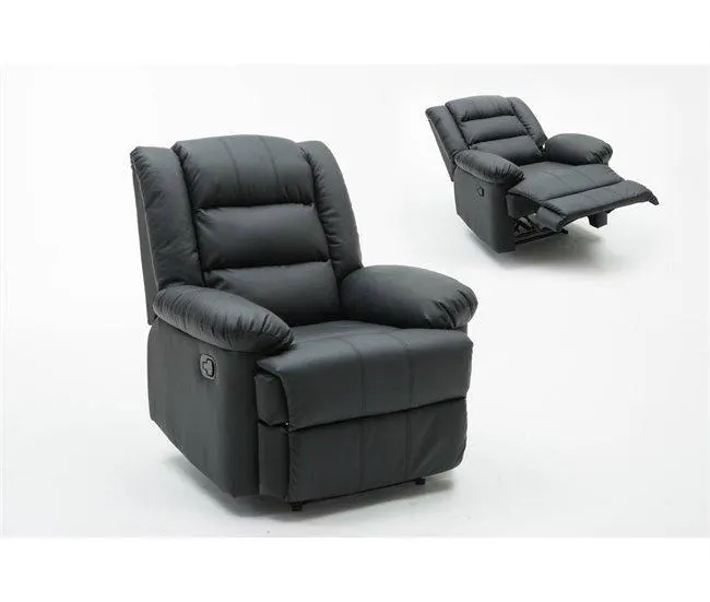 Poltrona de relaxamento "Buckingham" - 85 x 93 x 100 cm - Preto