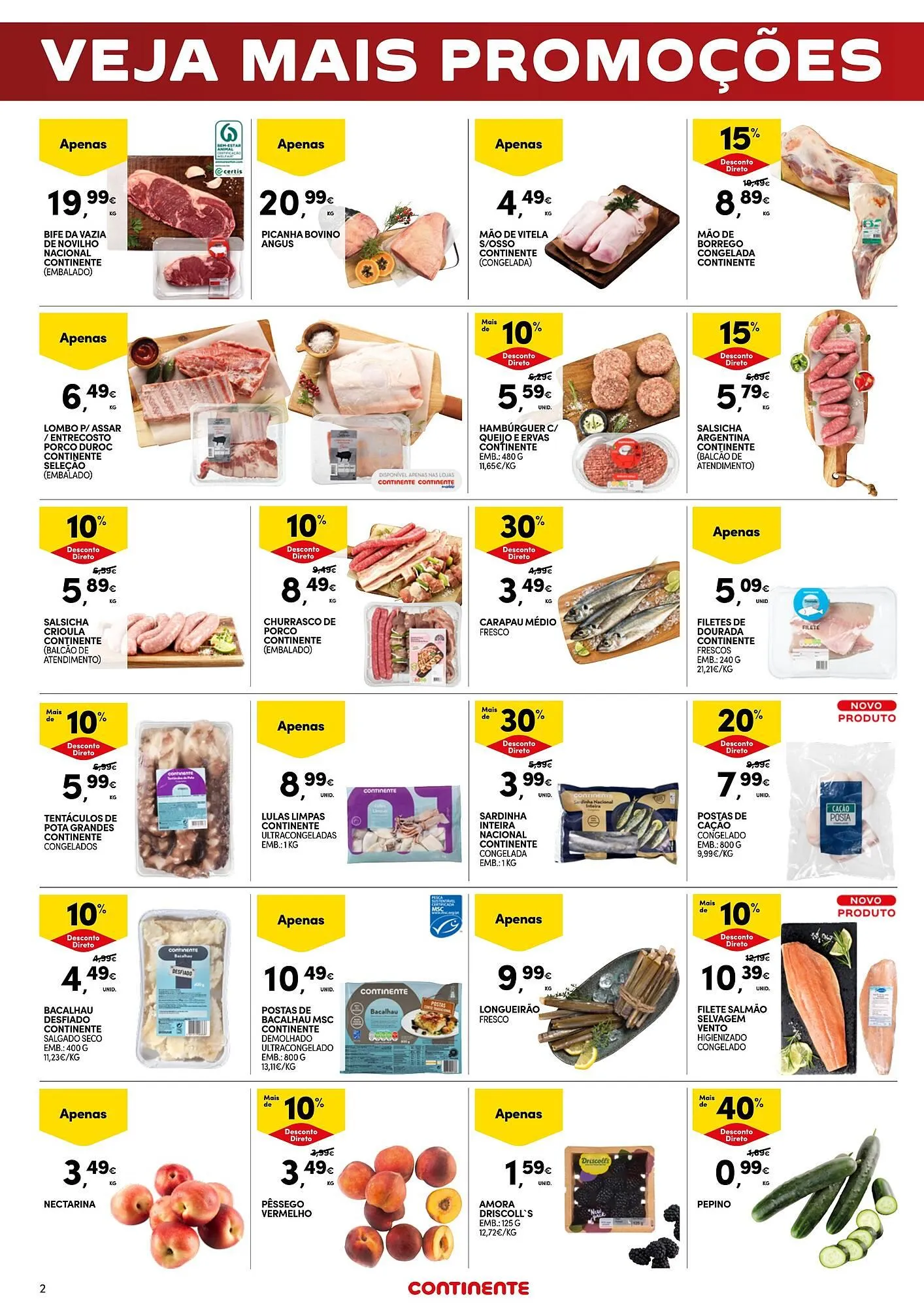 Folheto Folheto Continente de 6 de junho até 9 de junho 2025 - Pagina 2