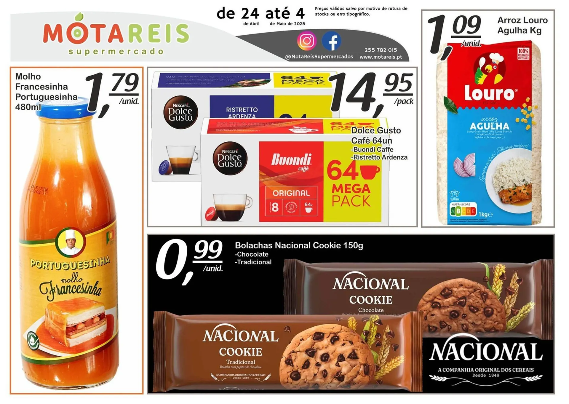 Folheto Folheto Mota Reis de 24 de abril até 9 de maio 2025 - Pagina 1