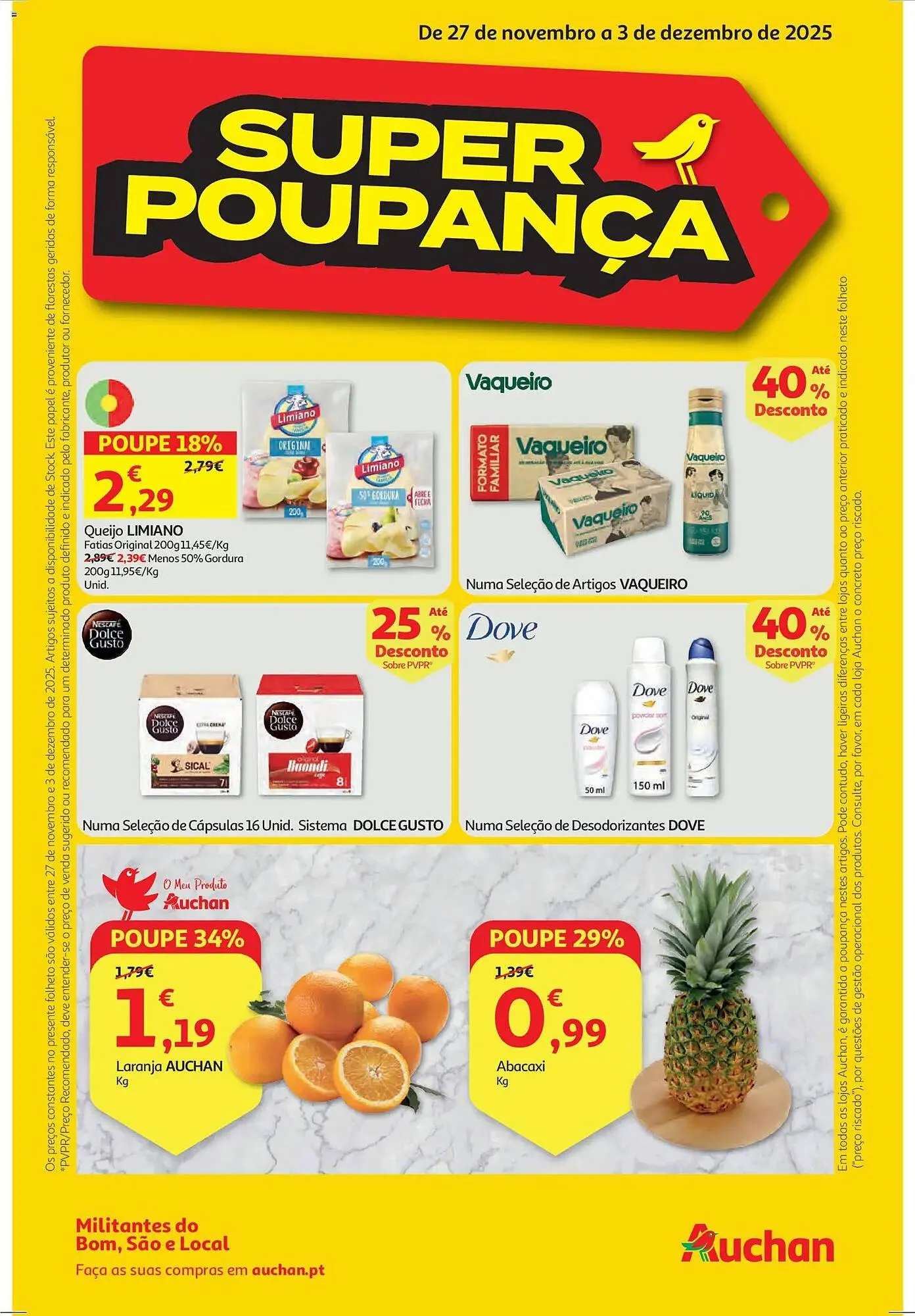 Folheto Folheto Auchan de 27 de novembro até 4 de dezembro 2025 - Pagina 1