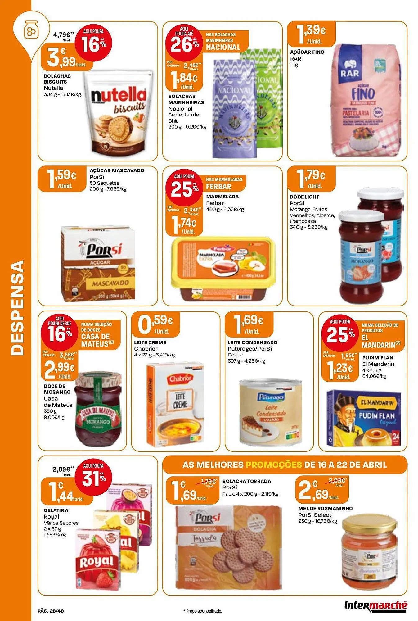 Folheto Folheto Intermarché de 16 de abril até 22 de abril 2026 - Pagina 28