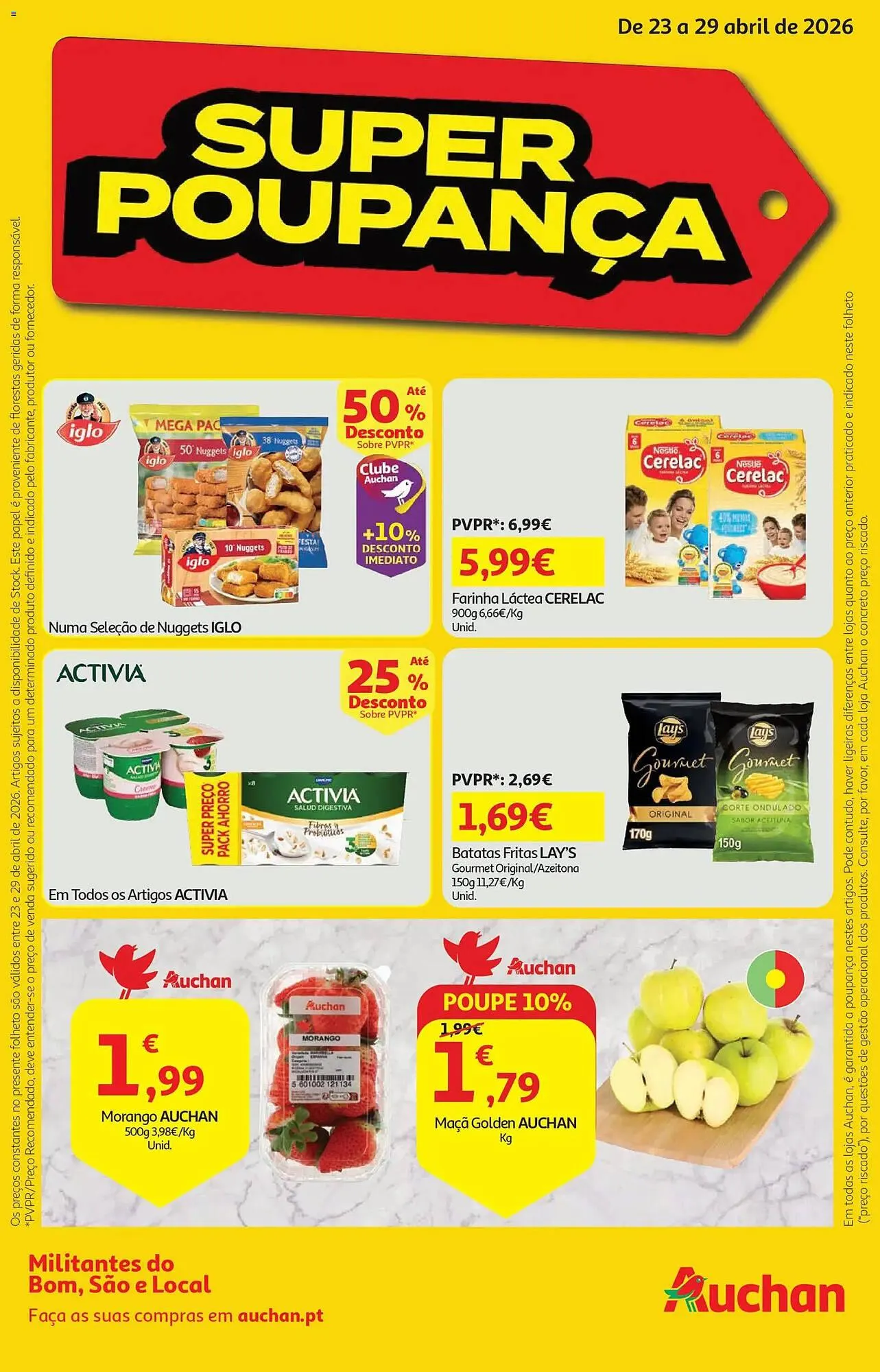 Folheto Folheto Auchan de 23 de abril até 30 de abril 2026 - Pagina 1