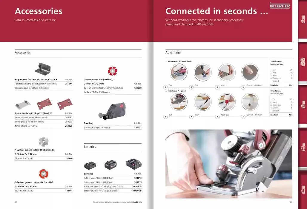 Folheto Novo! Catálogo Lamello 2025 de 6 de dezembro até 31 de dezembro 2025 - Pagina 32