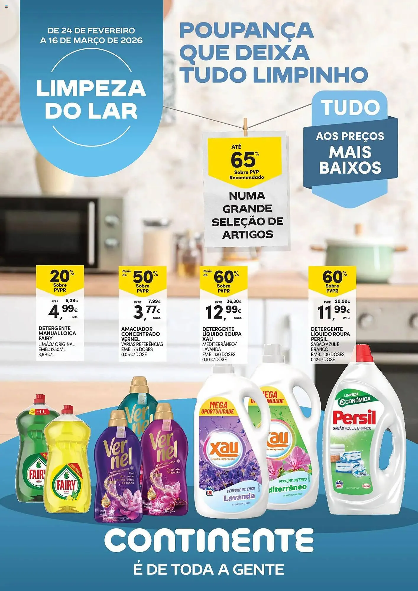 Folheto Folheto Continente de 24 de fevereiro até 17 de março 2026 - Pagina 1