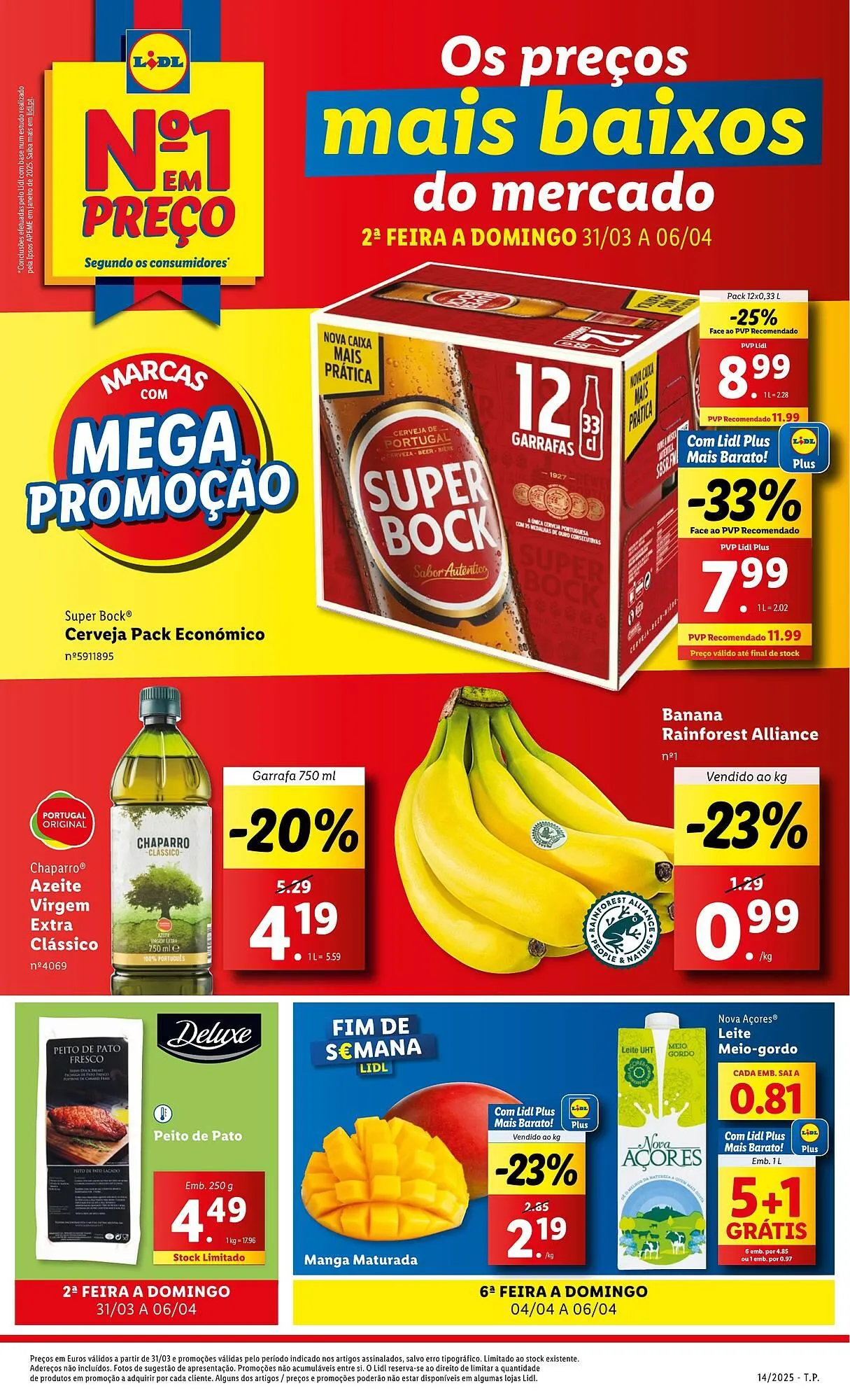Folheto Folheto Lidl de 31 de março até 6 de abril 2025 - Pagina 1