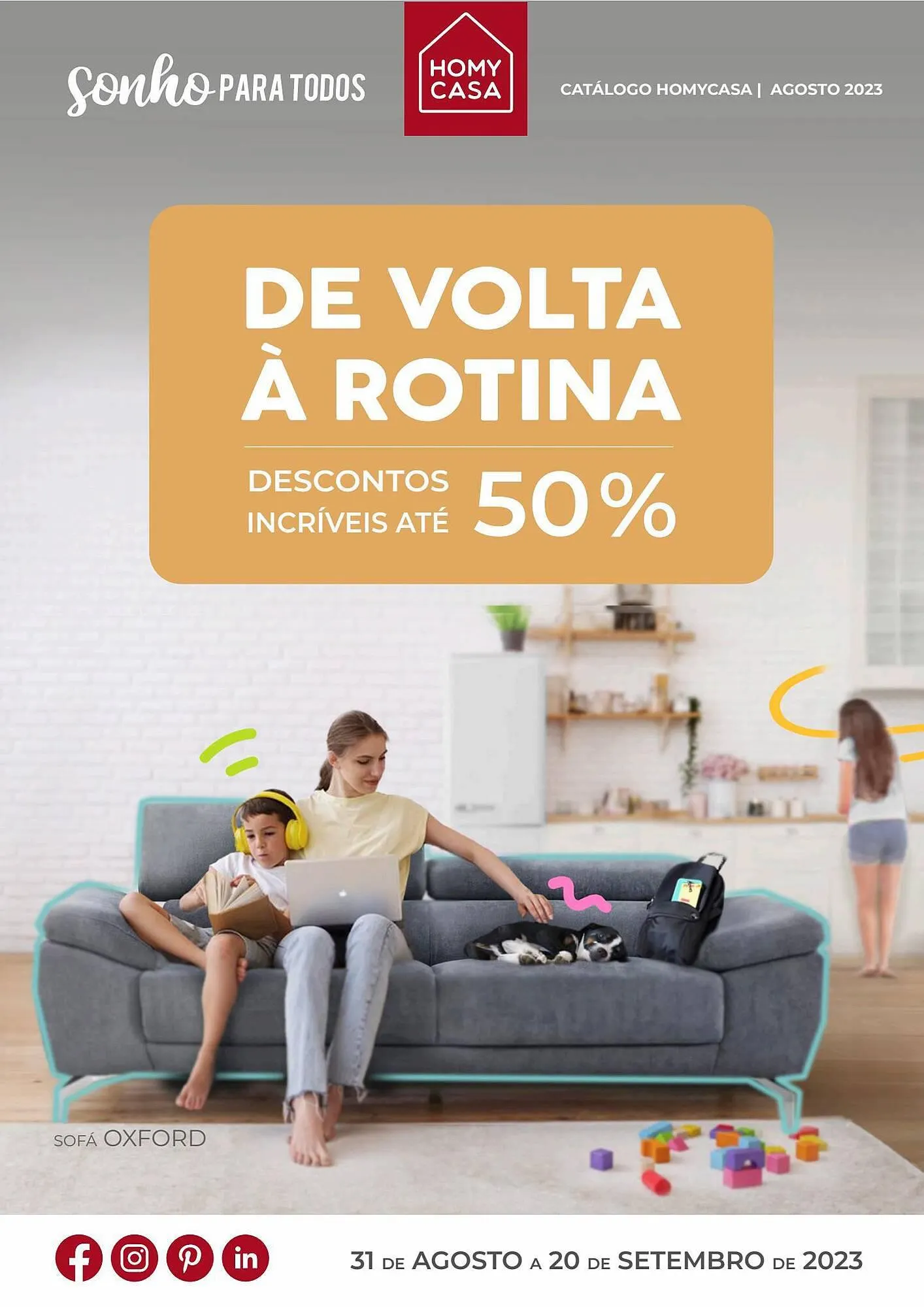 Folheto Folheto Homy Casa de 31 de agosto até 20 de setembro 2023 - Pagina 1