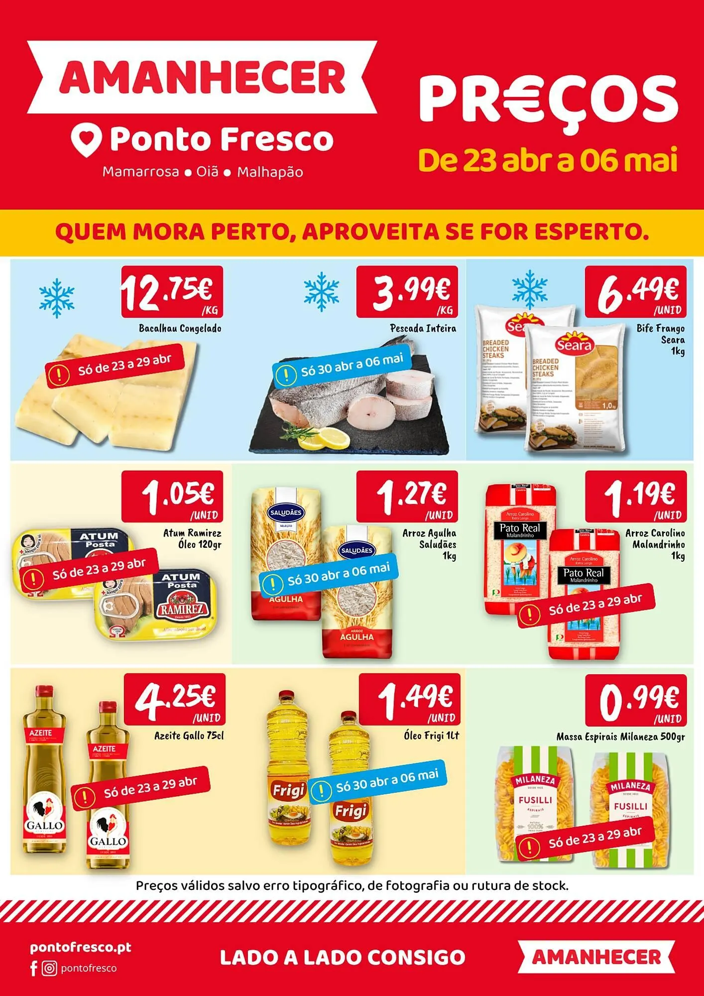 Folheto Folheto Ponto Fresco de 23 de abril até 6 de maio 2026 - Pagina 1