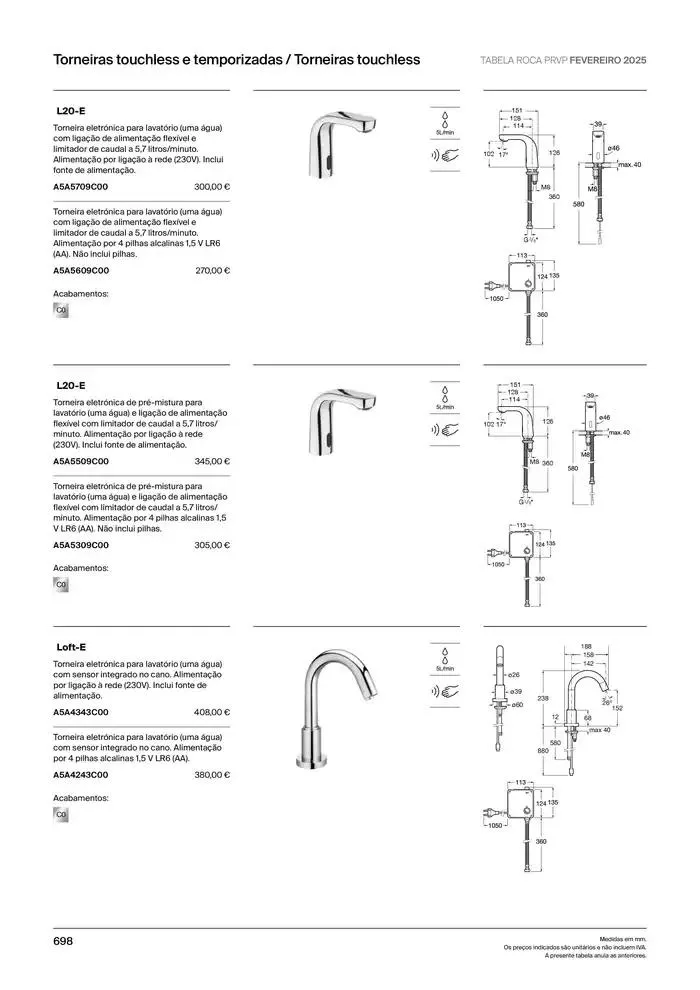 Folheto Soluções de Banho  de 6 de janeiro até 31 de dezembro 2025 - Pagina 700