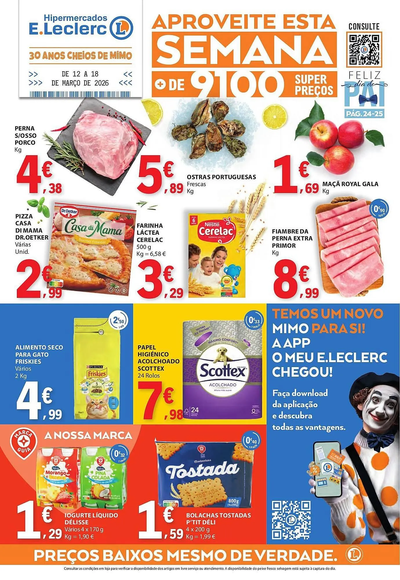 Folheto Folheto E.Leclerc de 12 de março até 18 de março 2026 - Pagina 1