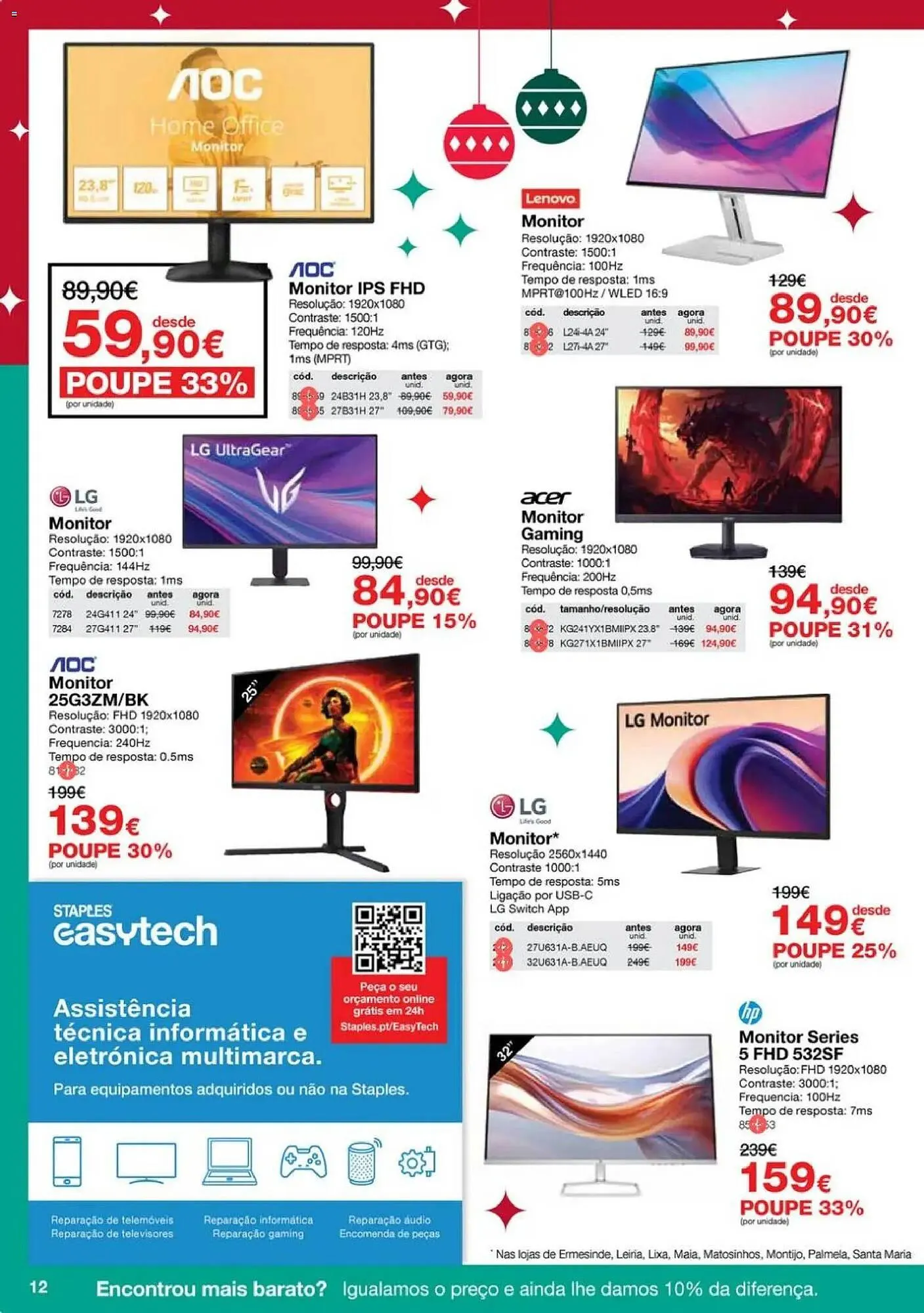 Folheto Folheto Staples de 3 de dezembro até 25 de dezembro 2025 - Pagina 12
