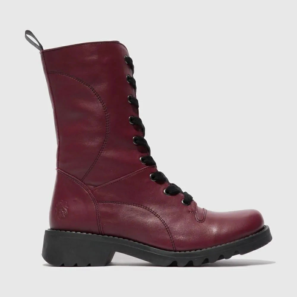 Botas Meia Fly London Reba640fly Feminino Bordeaux Pretas | JGWCONF-43