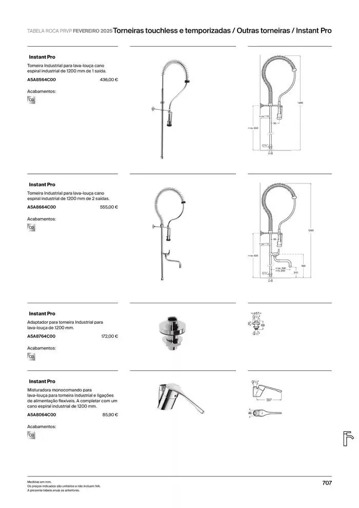 Folheto Soluções de Banho  de 6 de janeiro até 31 de dezembro 2025 - Pagina 709