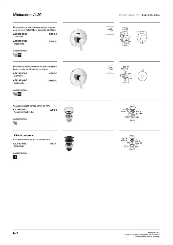 Folheto Soluções de Banho  de 6 de janeiro até 31 de dezembro 2025 - Pagina 606