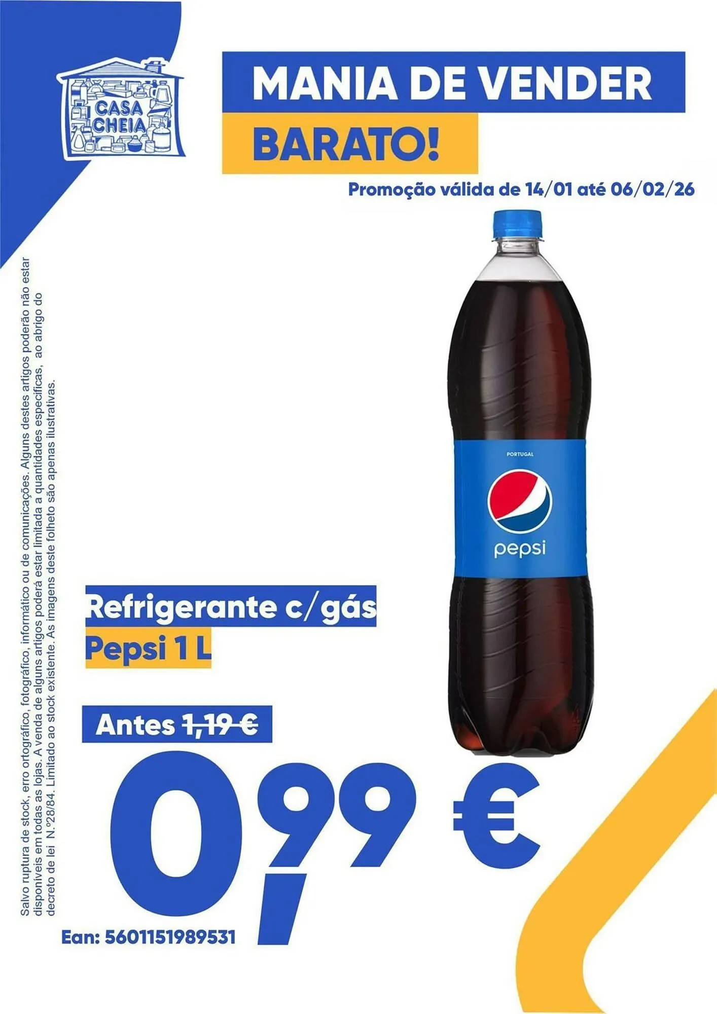 Folheto Folheto Casa Cheia de 14 de janeiro até 6 de fevereiro 2026 - Pagina 1