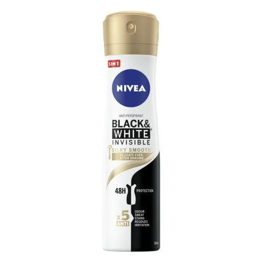 NIVEA Desodorizante Spray Invisible Black & White Silky Smooth 150 ml
