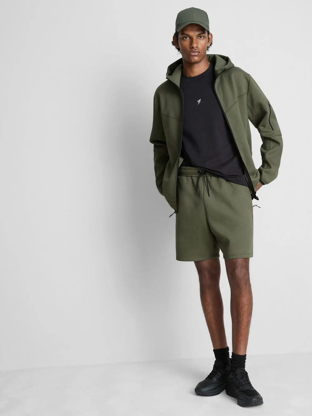 Calções suaves cordão desportivos