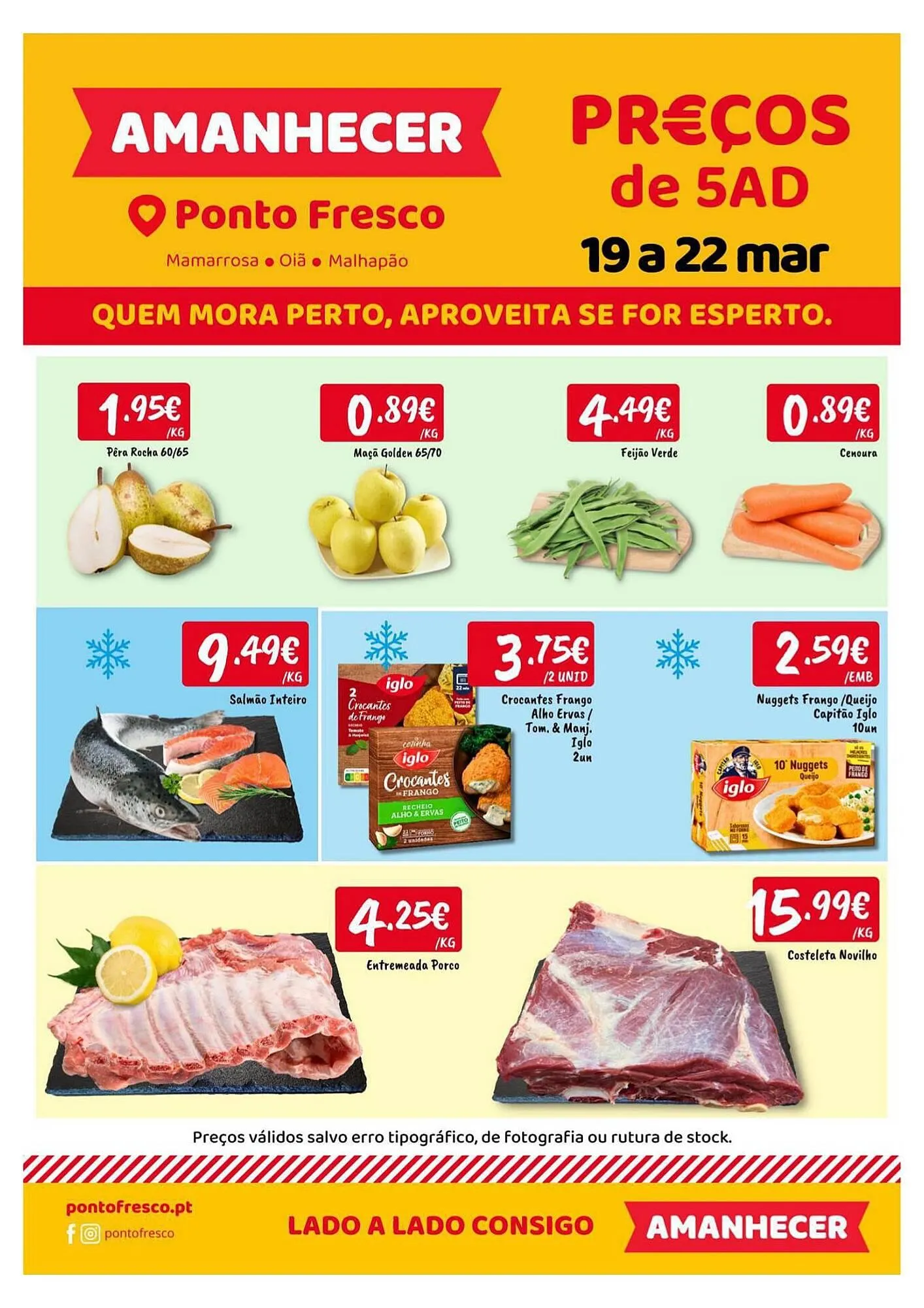 Folheto Folheto Ponto Fresco de 19 de março até 22 de março 2026 - Pagina 1