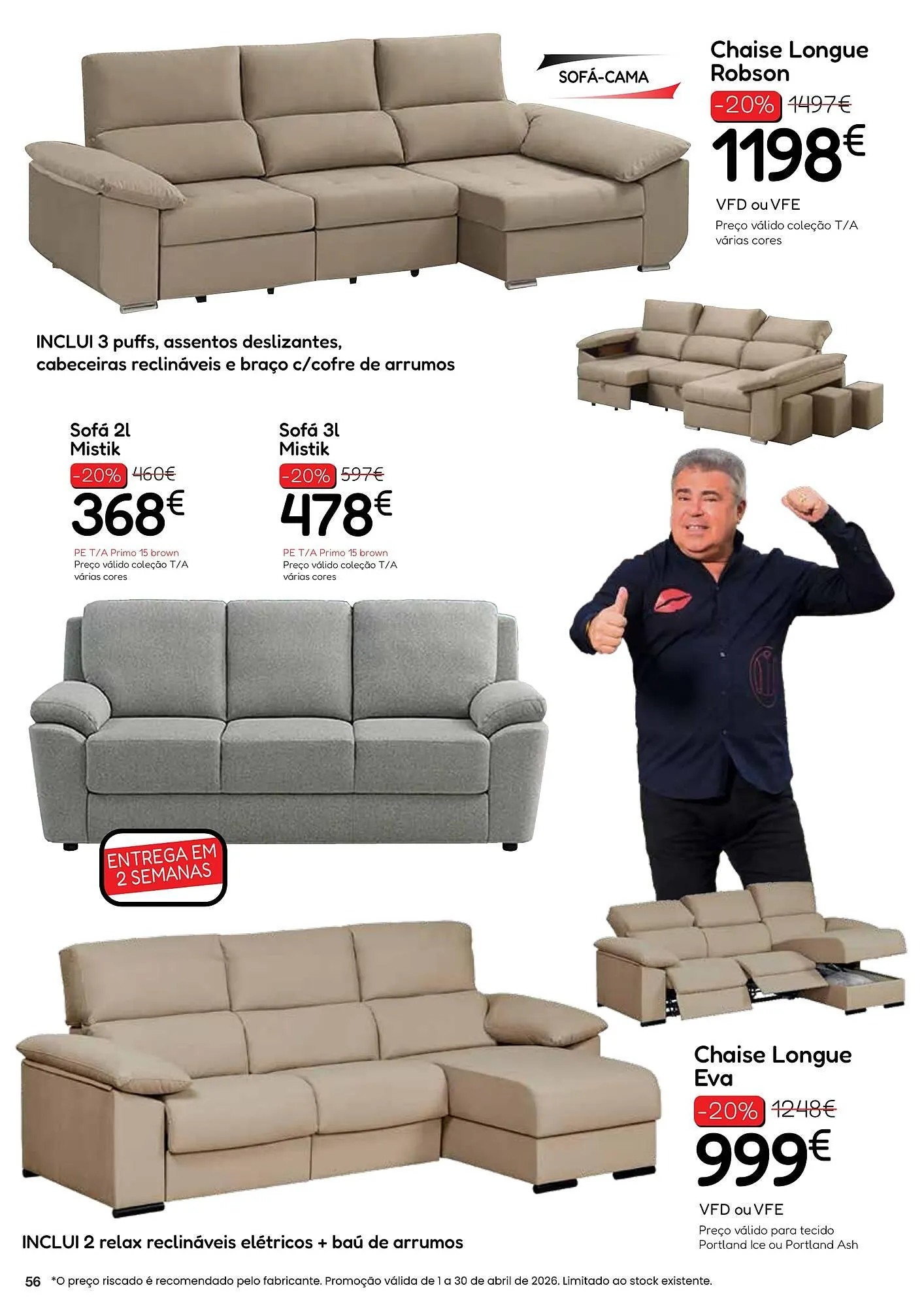 Folheto Folheto Hiper Centro do Móvel de 13 de abril até 30 de abril 2026 - Pagina 56