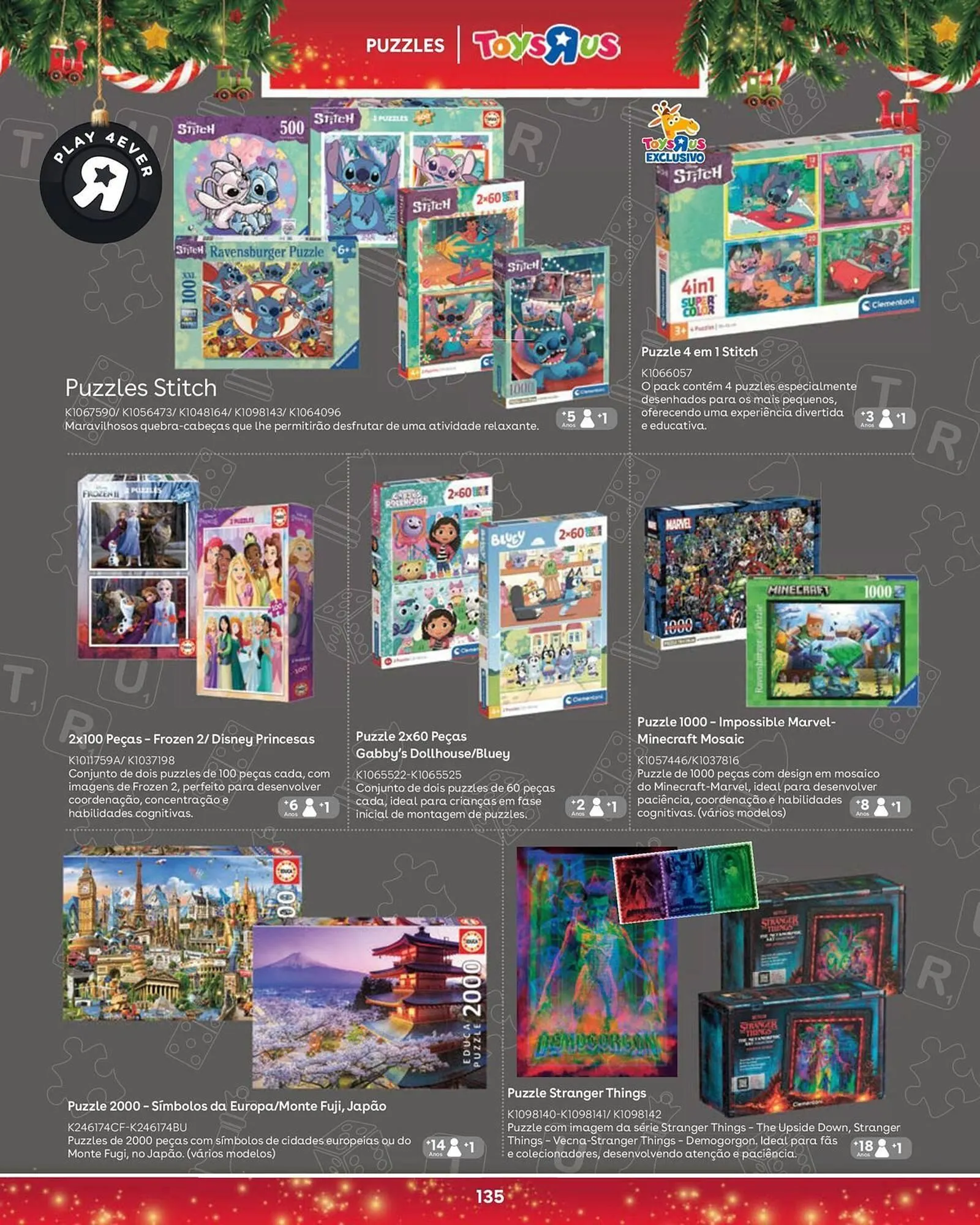 Folheto Catálogo Toys R Us de 5 de novembro até 5 de janeiro 2026 - Pagina 135