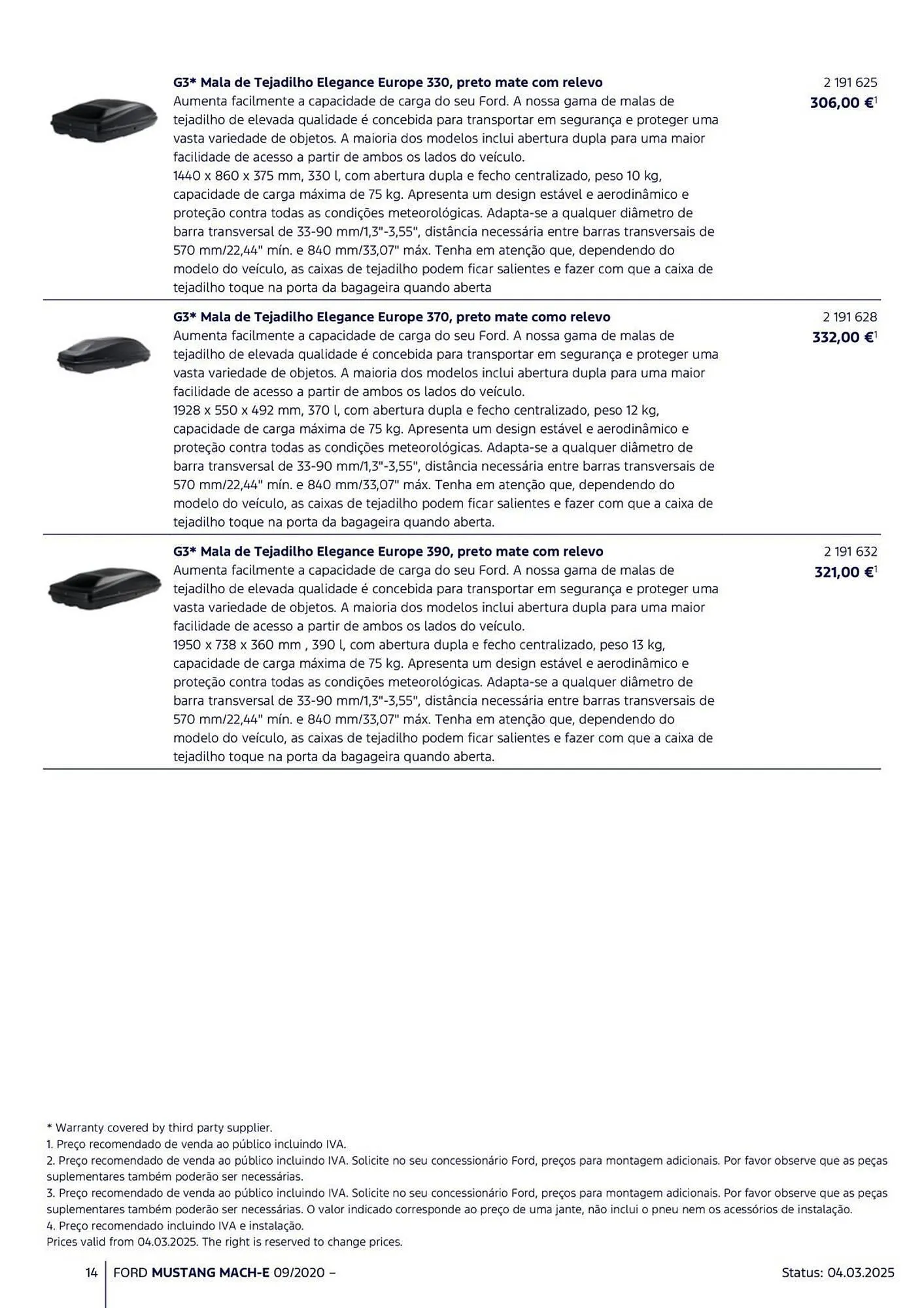 Folheto Folheto Ford de 18 de março até 31 de agosto 2025 - Pagina 14