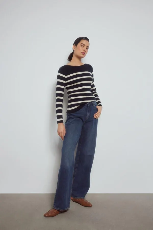 Jersey de rayas canale botones