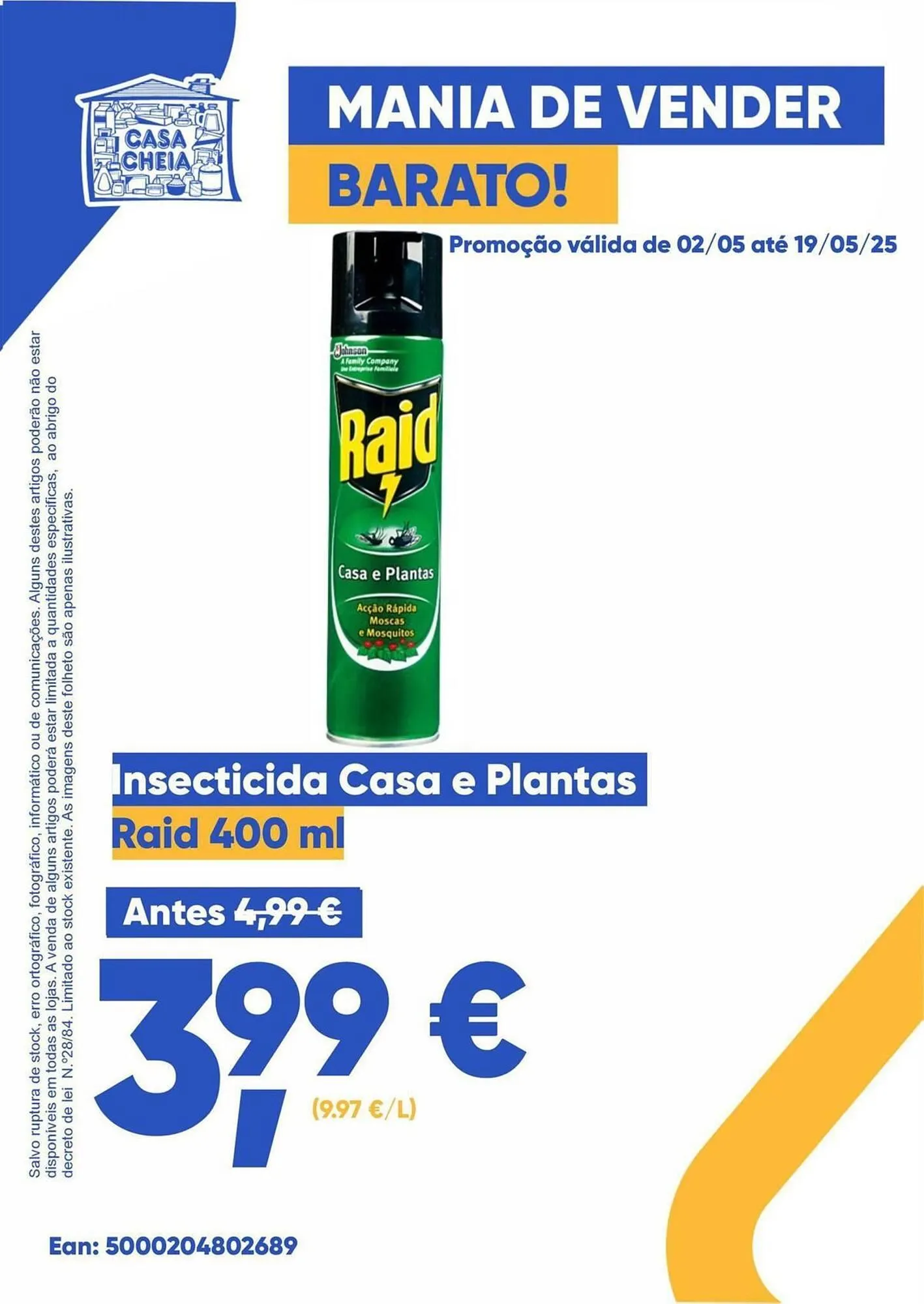 Folheto Folheto Casa Cheia de 2 de maio até 19 de maio 2025 - Pagina 1