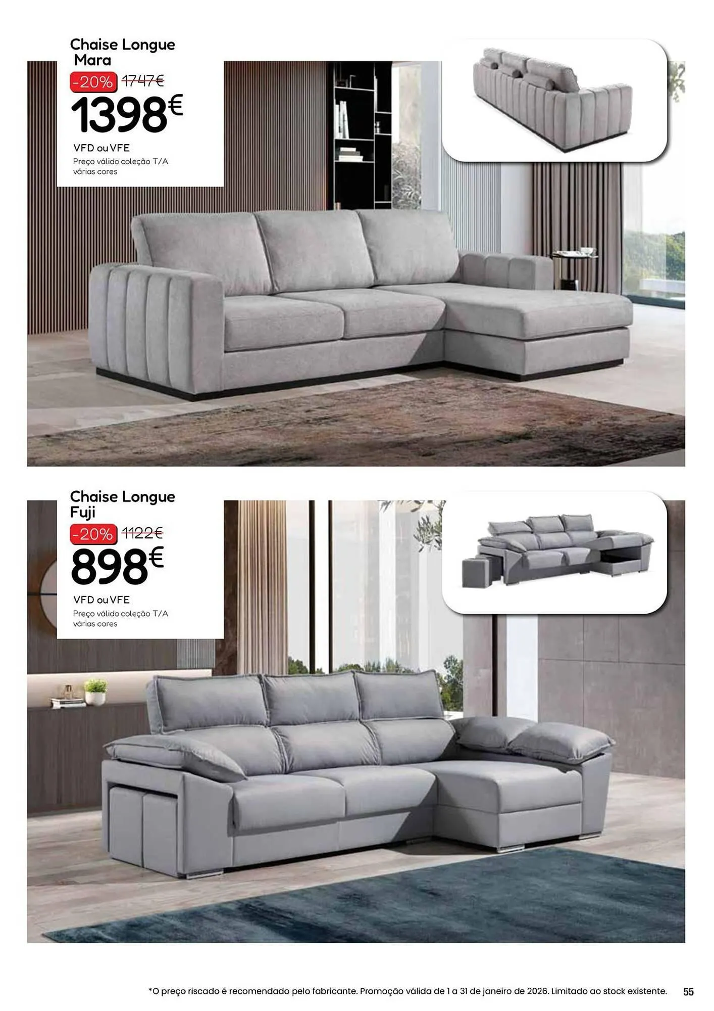 Folheto Folheto Hiper Centro do Móvel de 6 de janeiro até 31 de janeiro 2026 - Pagina 55