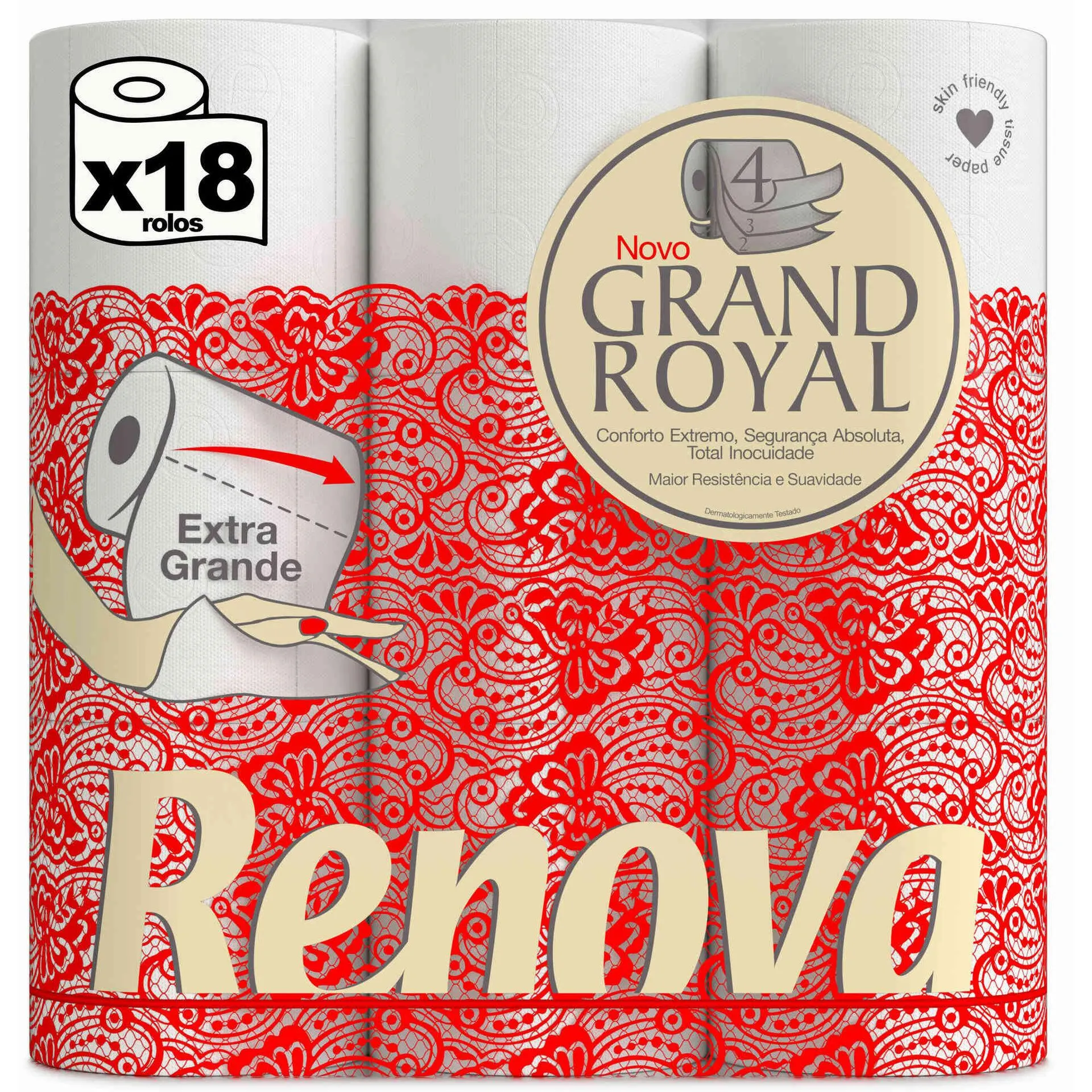 Papel Higiénico 4 Folhas Grand Royal