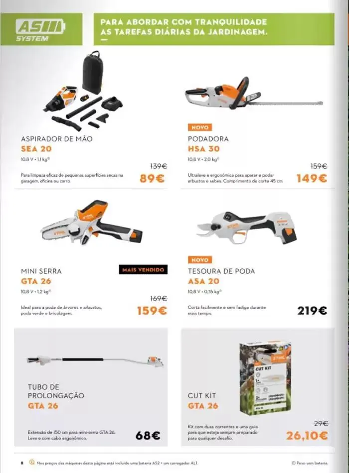 Folheto Stihl Folheto Outono 2024 de 3 de outubro até 17 de janeiro 2025 - Pagina 8