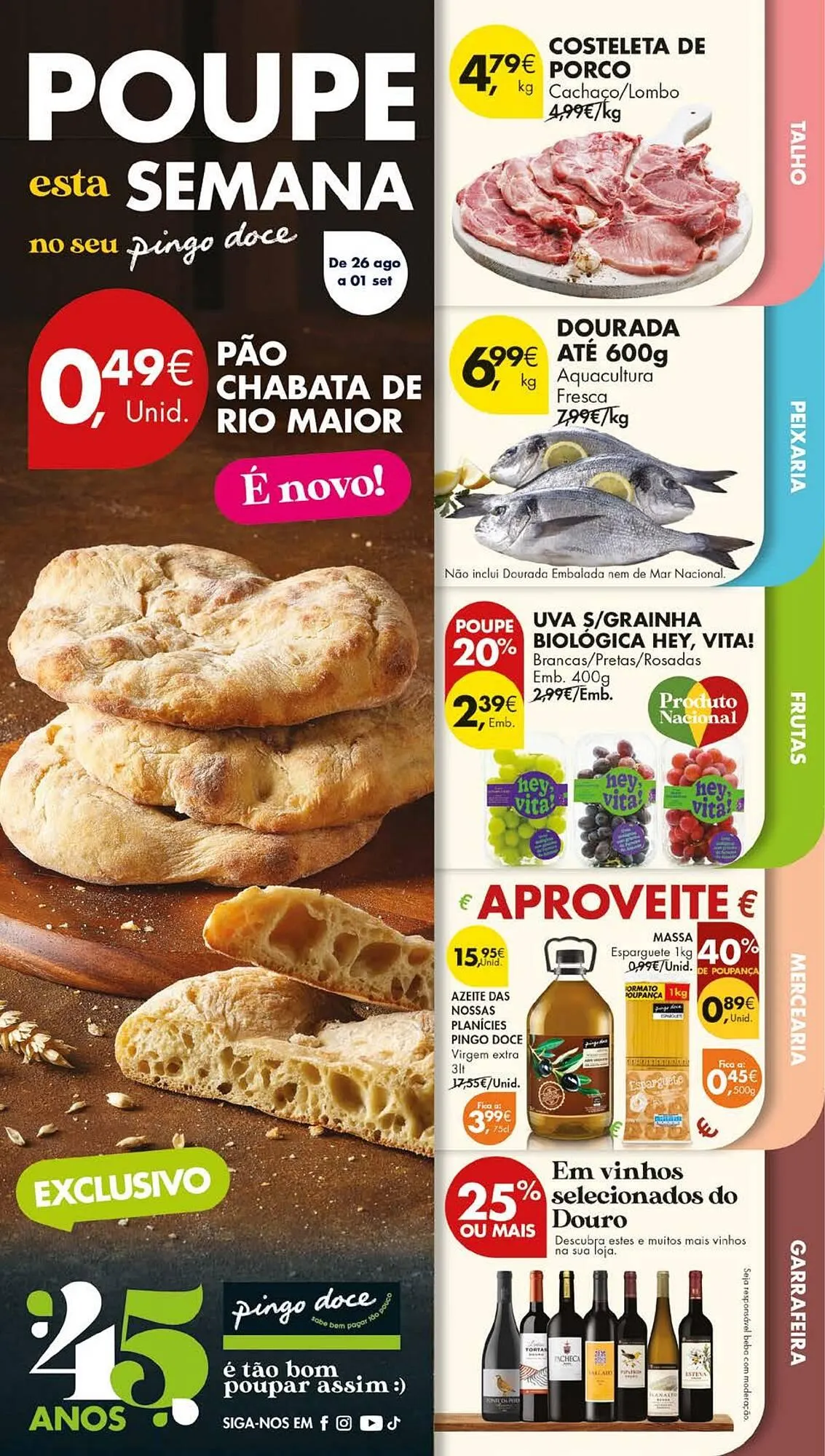 Folheto Folheto Pingo Doce de 26 de agosto até 1 de setembro 2025 - Pagina 1