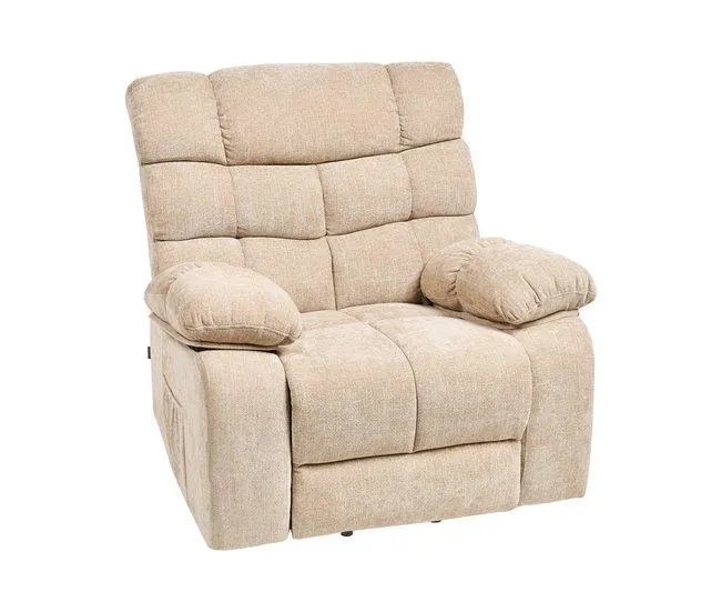 Poltrona eletricamente reclinável ARES Tecido Creme