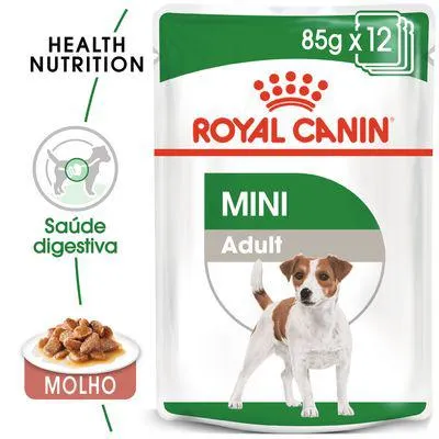 Royal Canin Mini Adult em molho comida húmida para cães