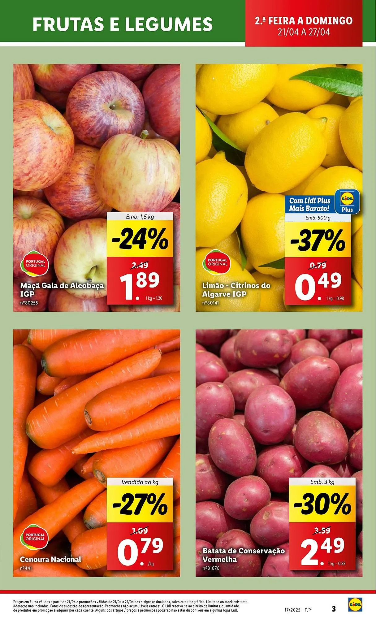 Folheto Folheto Lidl de 21 de abril até 27 de abril 2025 - Pagina 3