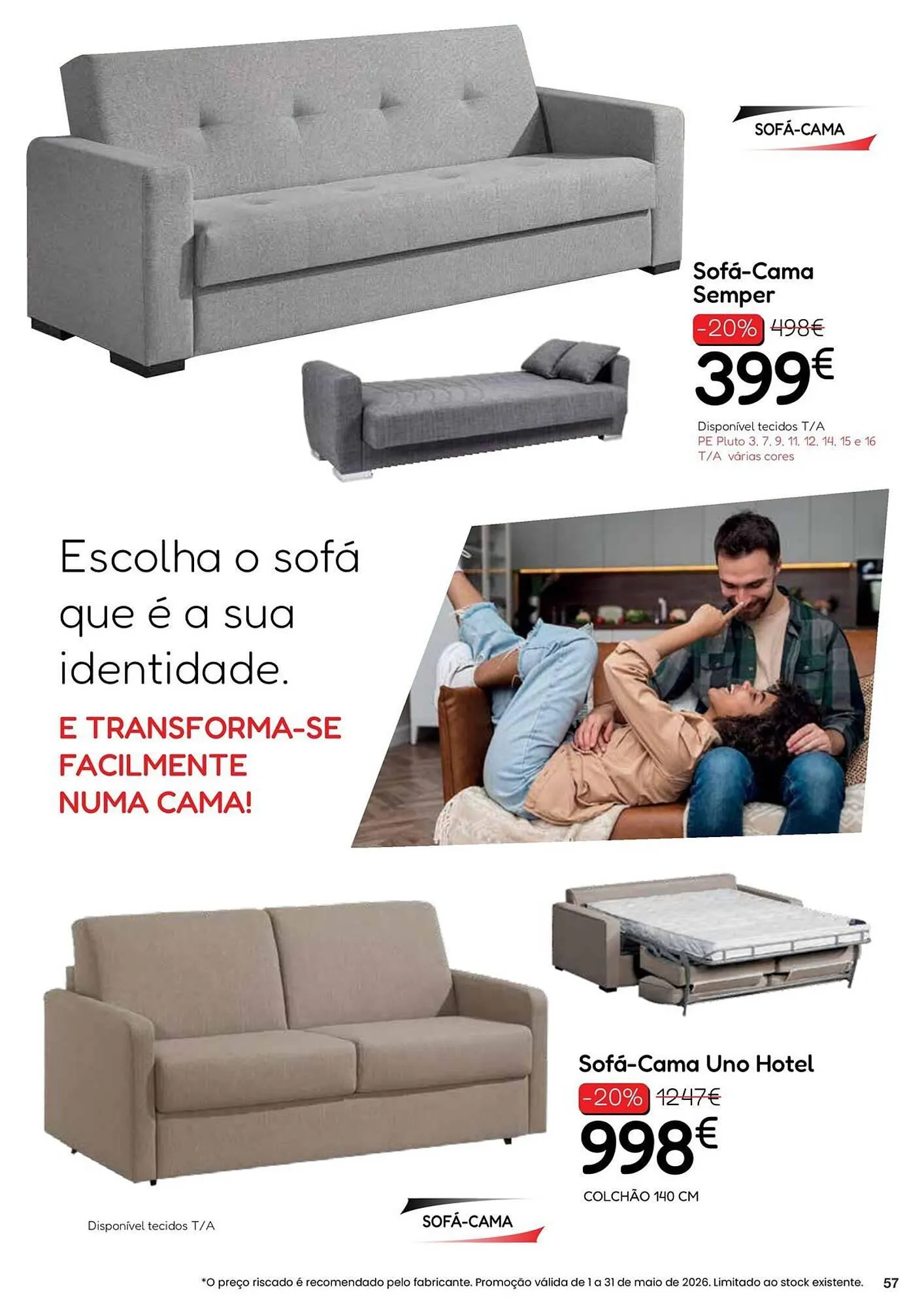 Folheto Folheto Hiper Centro do Móvel de 4 de maio até 31 de maio 2026 - Pagina 57