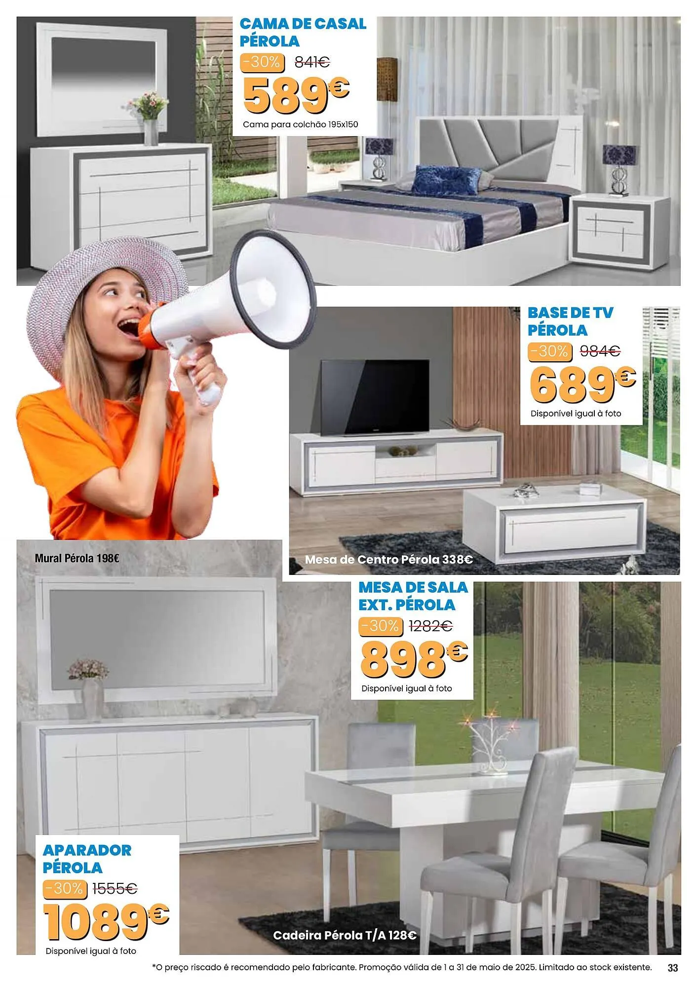 Folheto Folheto Hiper Centro do Móvel de 1 de maio até 31 de maio 2025 - Pagina 33