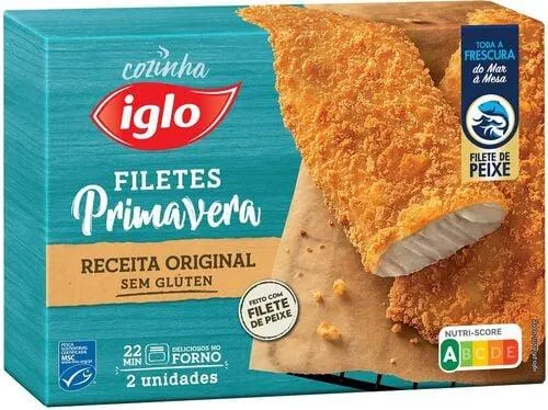 filetes iglo primavera original sem glúten 250g