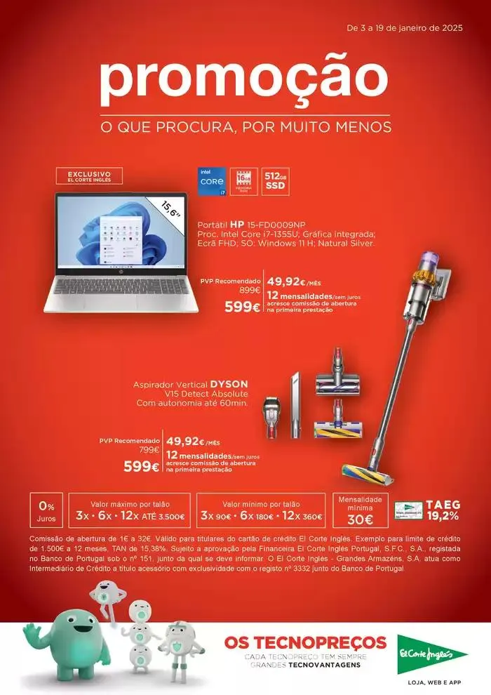 Folheto El Corte Inglés - folheto tecnologia de 7 de janeiro até 19 de janeiro 2025 - Pagina 1