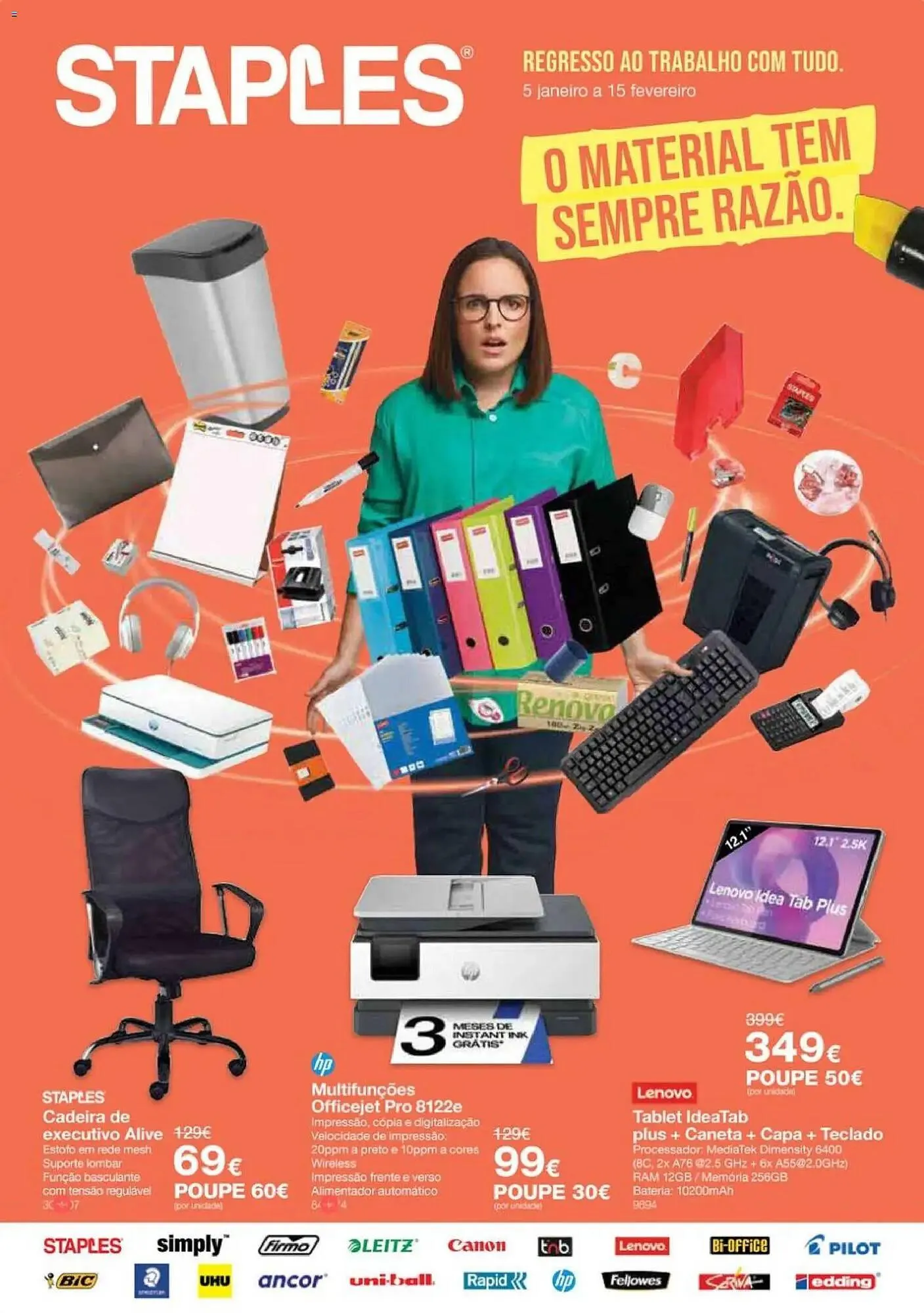 Folheto Folheto Staples de 5 de janeiro até 16 de fevereiro 2026 - Pagina 1