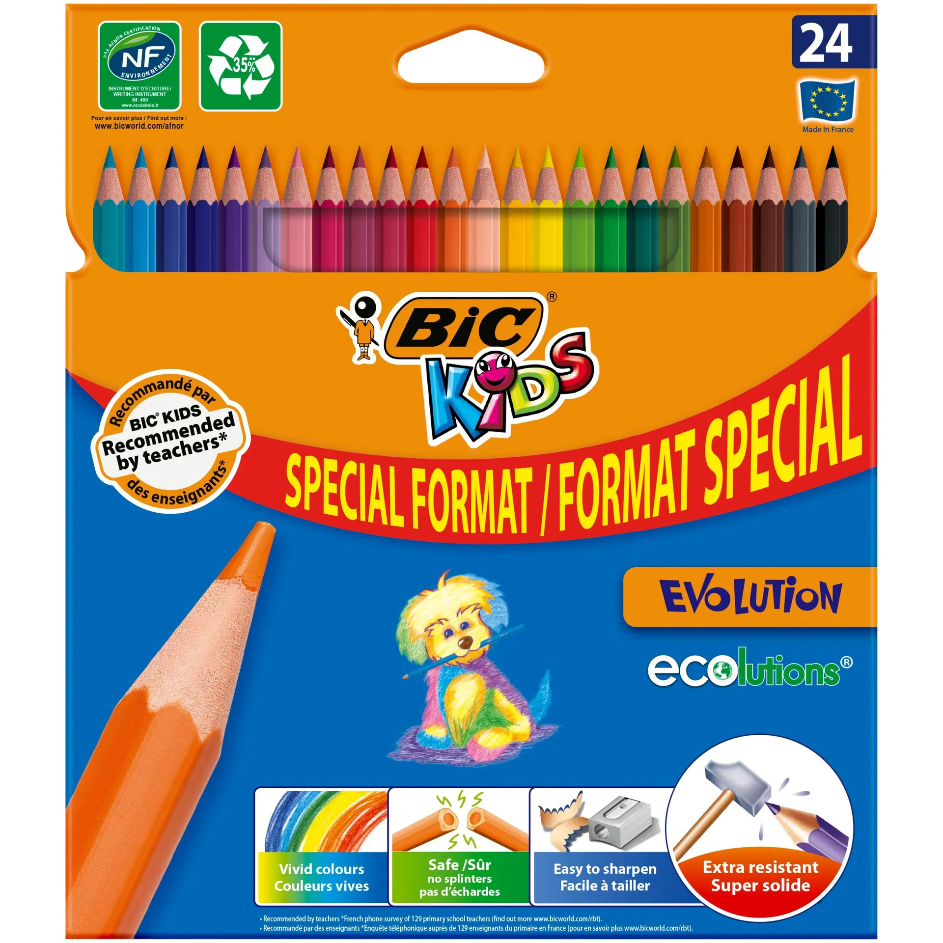 Lápis Cor Evolution 24Unidades Bic