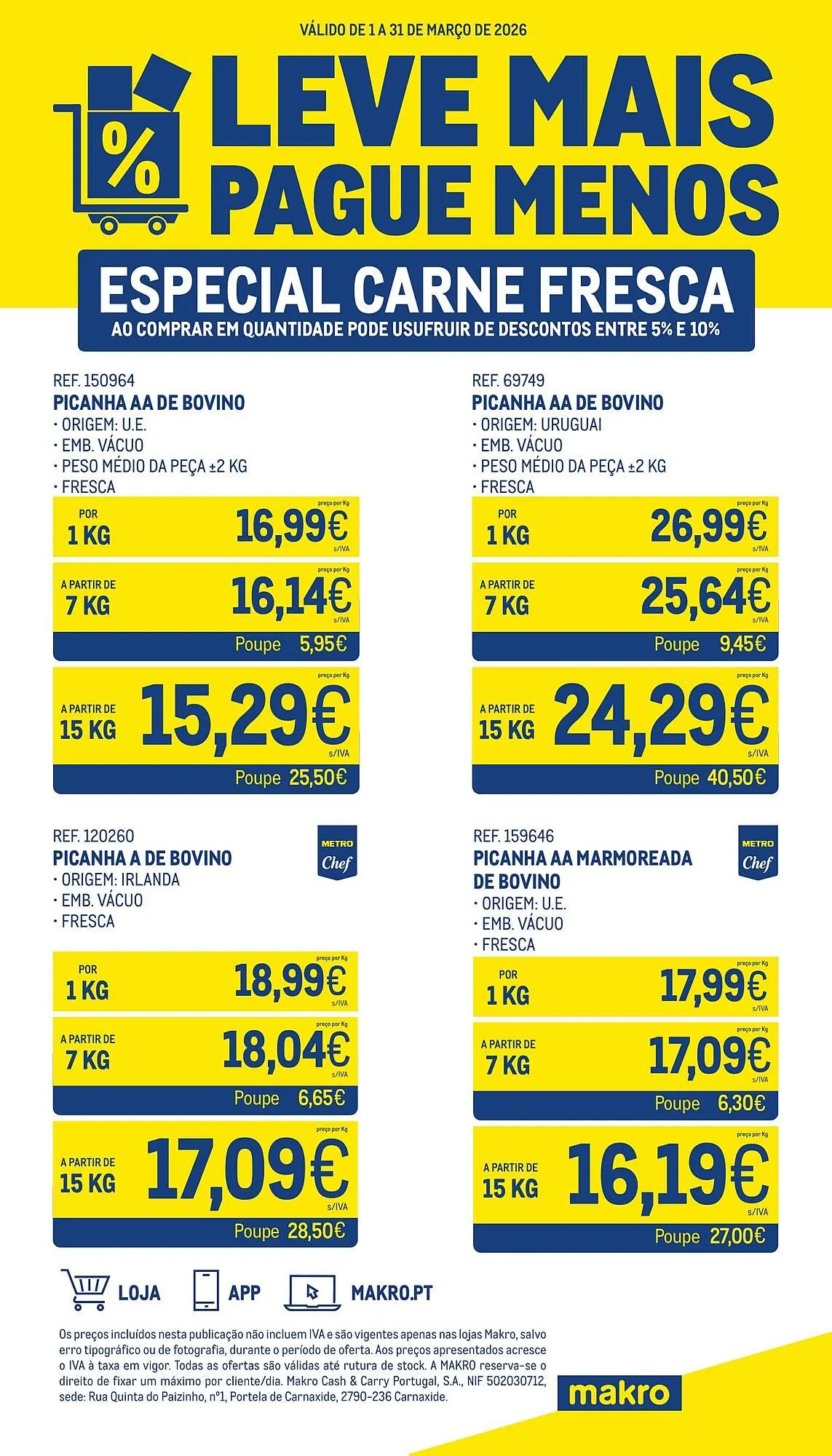 Folheto Catálogo Makro de 1 de março até 31 de março 2026 - Pagina 1